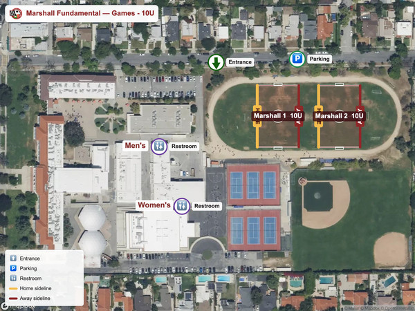 Thurgood Marshall Secondary School games-10u field map