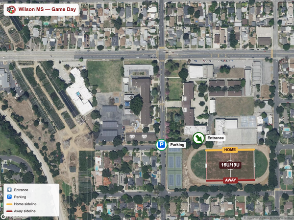 Wilson MS game field map