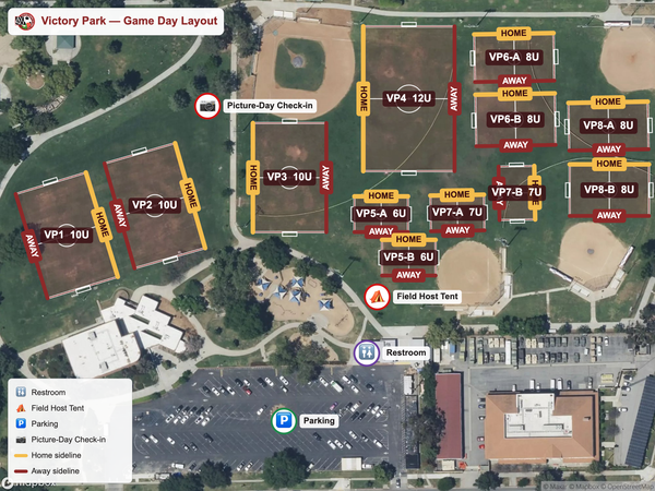 Victory Park game field map